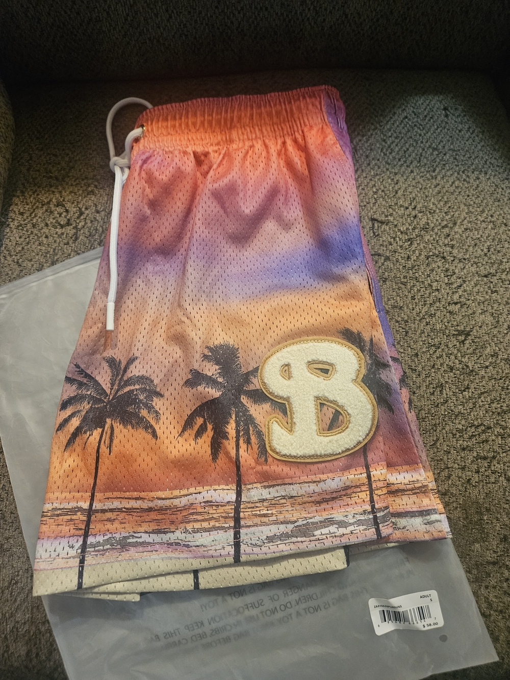 BucketSquad Purple Sunset Beach Shorts